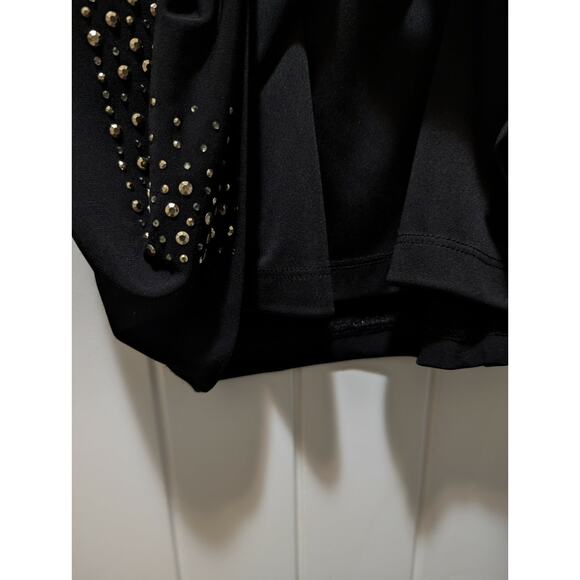 Calvin Klein Sparkling Embellished Sheath Black Dress Size 4 Stretch Cocktail - Picture 8 of 12